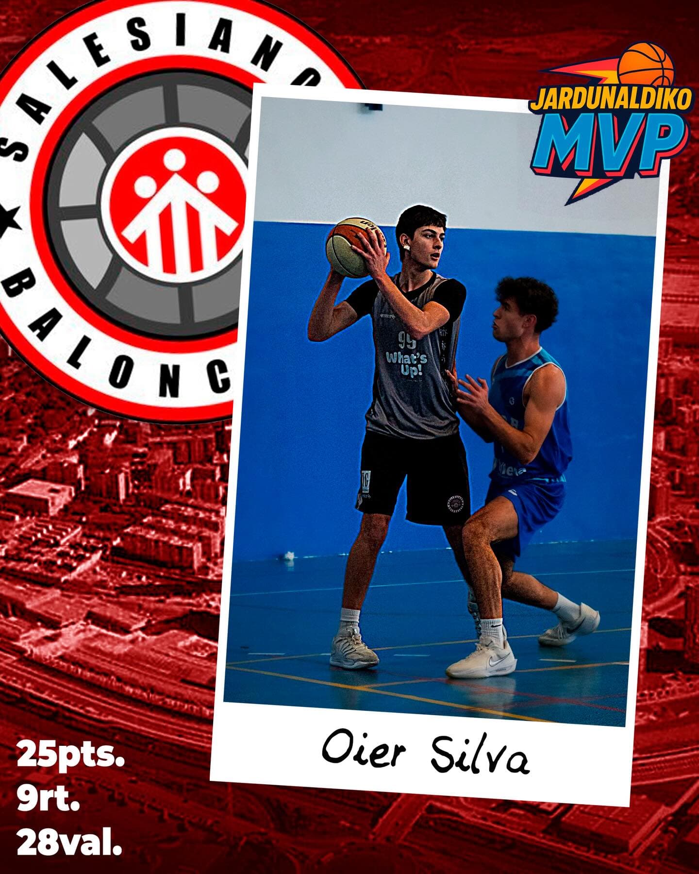MVP de la jornada: Oier Silva, 25 puntos y 9 rebotes